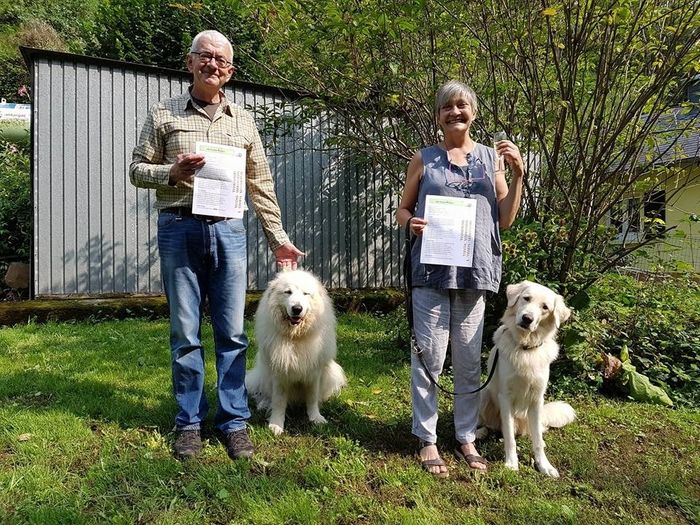 Huguette an Jean-Louis mam Etna an Gino